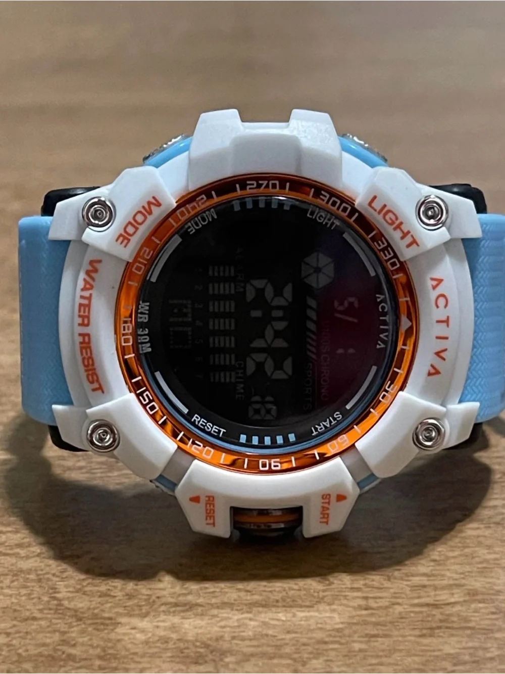 Activa X Invicta Digital Men's Watch - 56mm. Light Blue
